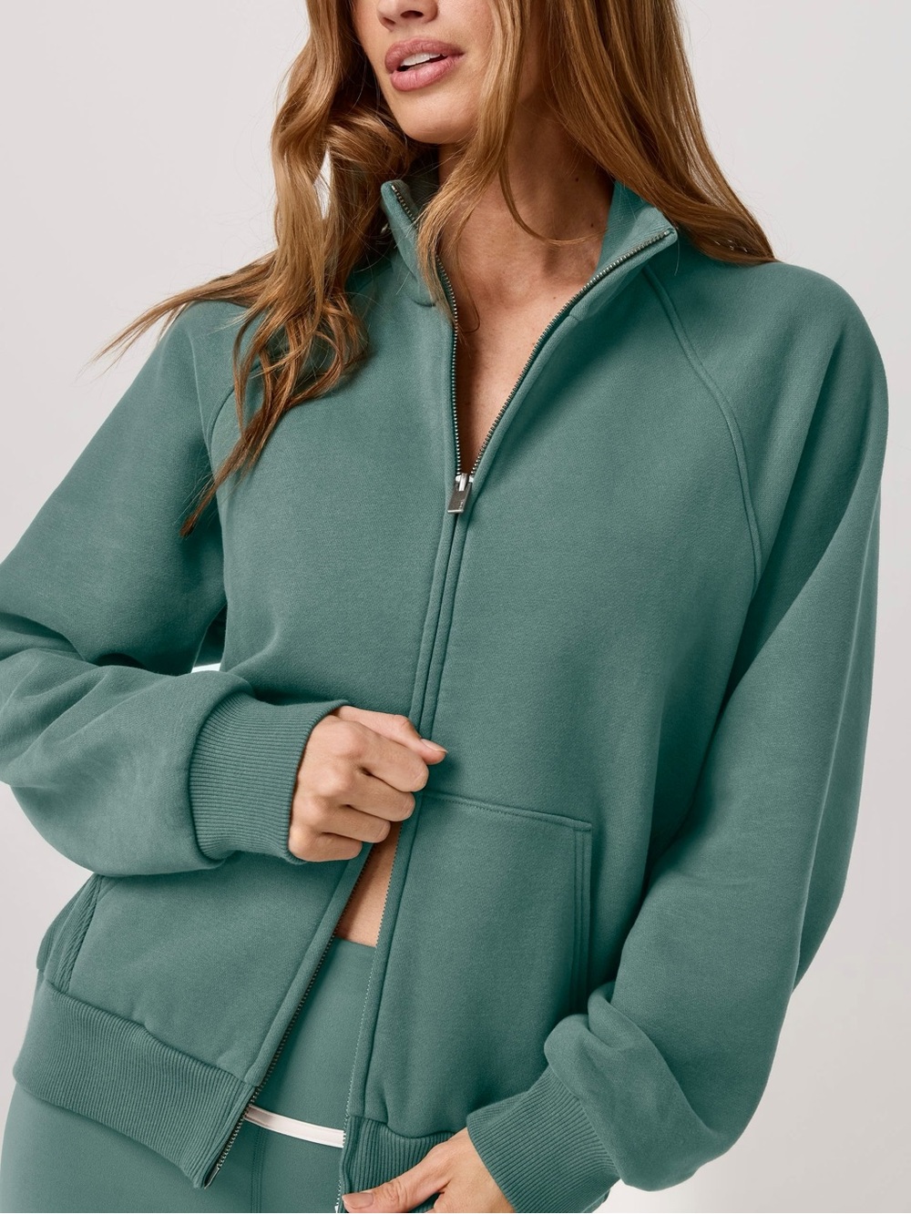 Vuori Women’s Restorative Double Zip Sweatshirt - Agate